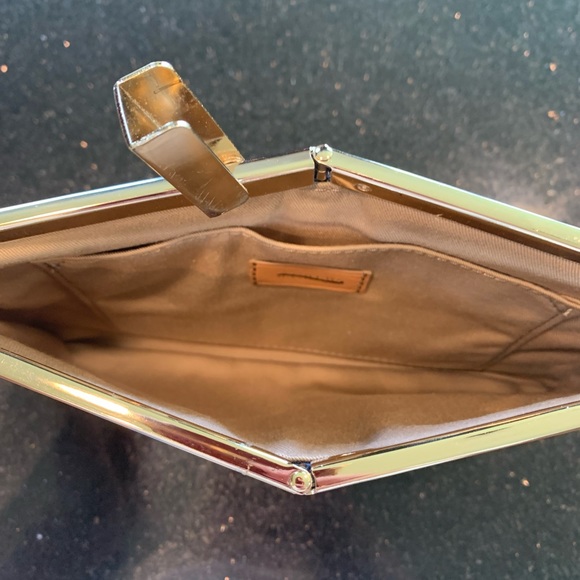 J Crew Blue Woven Striped Clutch - Picture 3 of 4